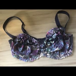 Fantasie Purple and Navy Bra, 36G